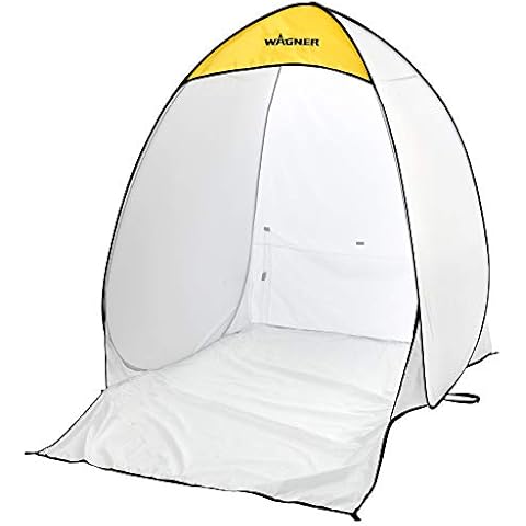 Wagner Spraytech C900139.M HomeRight Mittelgroßer Sprühschutz, tragbarer Farbstand für DIY-Sprühmalerei, Hobby-Farbautomaten-Werkzeug, Malstation, Sprühfarbe, Zelt, Weiß Cover