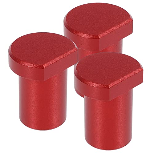 HOLIDYOYO 3pcs Aluminum Alloy Bench Dogs Anti-Slip Workbench Stopper for Woodworking Short Clamp Positioning Tool for Dog Holes