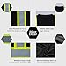 VENDACE Men's High Vis Safety Work T Shirt ANSI Class 1 Reflective Long Sleeve Shirt with Pocket(Black,XL)