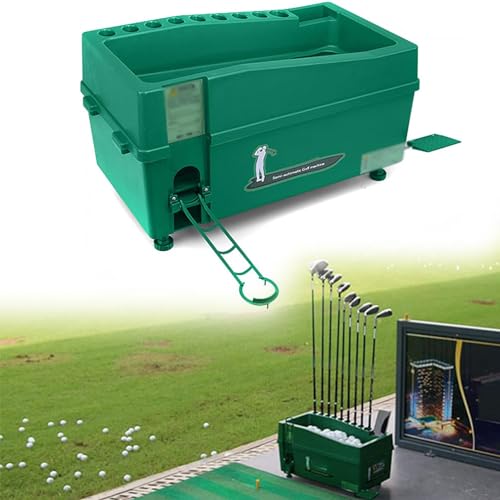 XCSCUK Macchina semiautomatica per Palline da Golf, Macchina per Tee da Golf, Macchina per Il Servizio di Golf con Supporto per Palline da Golf, ausili per l'allenamento da Golf