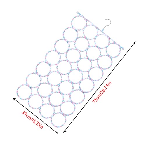 DBAILY Schalhalter Aufhänger 2 PCS Schalhalter mit 28 Löchern 360 Grad Schalhalter Gürtelhalter Organizer Gürtelhalter Gürtelbügel Haken Mehrzweck Kleiderbügel für Tücher, Krawatten, Schals, Gürtel