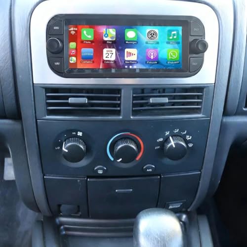 Android 14 Double Din Car Radio for Jeep Grand Cherokee 1999-2004 with Wireless Carplay Android Auto, 6.86