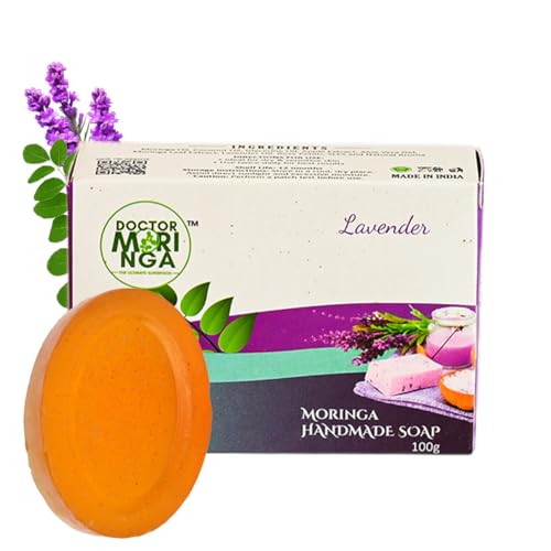 Image of Herbal Handmade Bathing Soap 100gm (2 Piece) | Lavendar Soap for Deep Cleansing | Removes Dirt & Impurities | No Mineral Oils | Suitable for All Skin Types