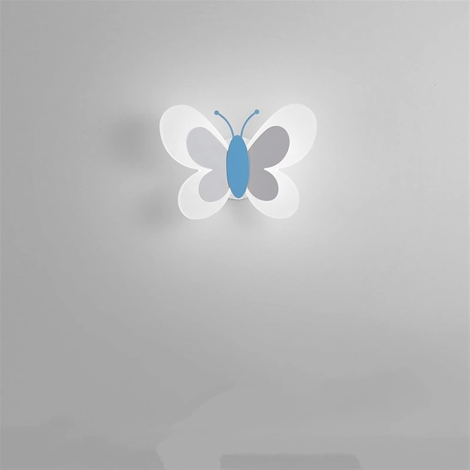 Modern Cartoon Children's Room Butterfly Bedside Led Wall Lamp Personality Simple Bedroom Background Wall Light,Modern Wall Sconces(B,White Light)