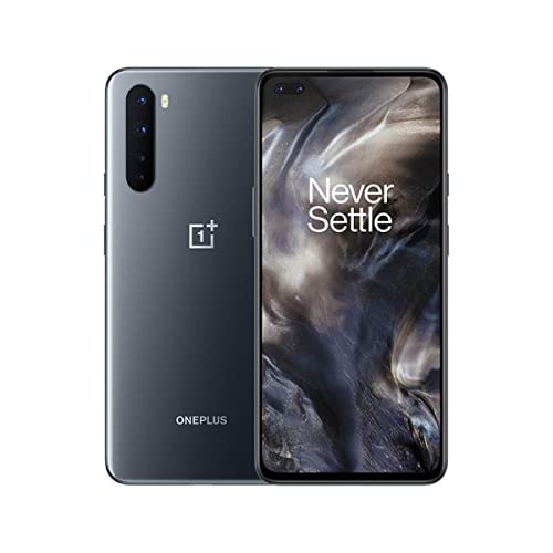 OnePlus NORD (5G) 8GB RAM 128GB Smartphone ohne Vertrag, Quad Kamera, Dual SIM. Jetzt mit Alexa Built-in - 2 Jahre Garantie - Onyx Grau