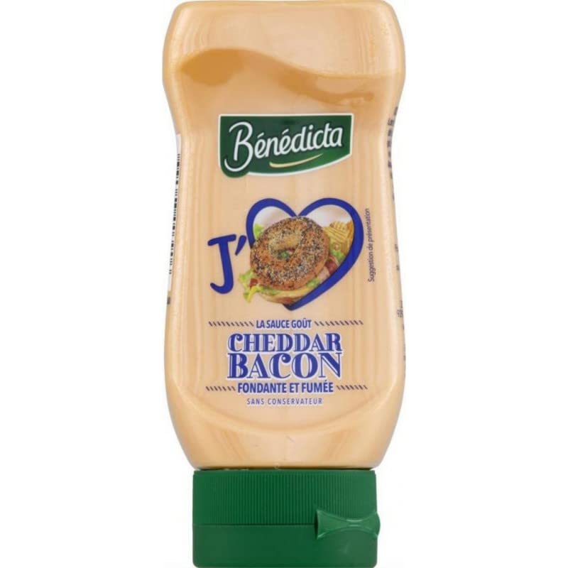 Benedicta, Sauce cheddar bacon, le flacon de 260 g