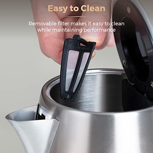 Tower T10046COP Infinity Ombre 1.7 Litre Open Handle Kettle with Rapid Boil, Removable Filter, Stainless Steel, 3000W, Copper