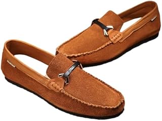 Men Fashion Flats Shoes Loafers Soft Genuine Leather - 39 Havan S208