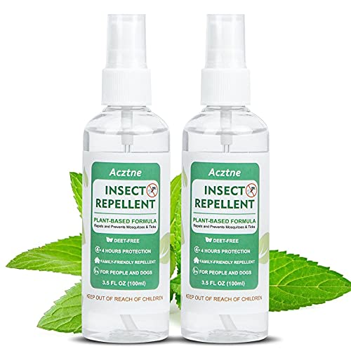 Hywean Mosquito Repellent Spray, Plant Based Anti Mosquito Spray, Bug Spray for Yard Home Patio, Peppermint Oil Spray 2 Pack Ideal for Home or Travel