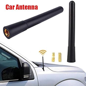 Amazon Com Short Car Antenna Universal 9 6cm Vehicle Car Short Antenna Mast Am Fm Radio Antenna Screw In Stubby Aerial Black Electronics