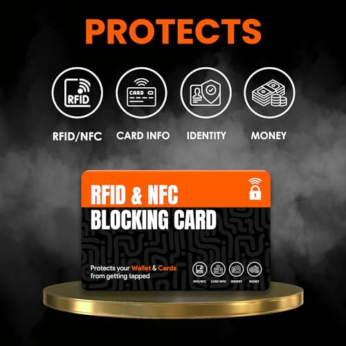 Image of NFC Blocking Cards (2-Pack) | Ultra Thin Contactless Card Protector for Wallets & Passport Holders | Perfectly fits in Any Wallet or Purse | Men & Women | Smart & Slim fits in Wallet /Purse