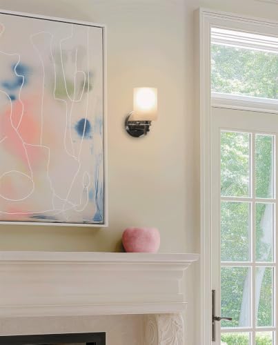 Image of Kira Home Phoebe 8 inch Modern Industrial Wall Sconce for Bathroom Vanity, Pack of 2
