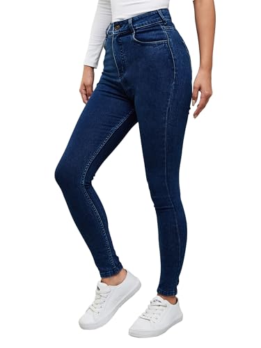Image of Dolce Crudo Women's Skinny Fit High Rise Cropped Length Stretchable Denim Jeans