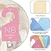 Whaline 7Pcs Baby Closet Size Dividers Macaron Colors Acrylic Hanger Clothes Organizers Newborn to 24 Month Thicken Infant Wardrobe Separators for Home Nursery Baby Clothes