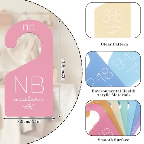 Séparateurs de taille pour placard de bébé de 0 à 24 mois pour garde-robe - 3