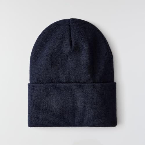 Carhartt Men's Knit Cuffed Beanie (104597), Navy, One Size