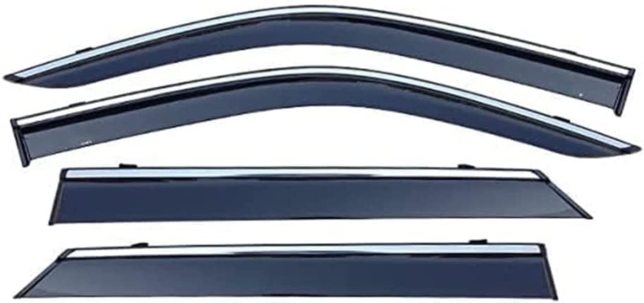Front And Rear Wind Deflectors for Jeep Compass 2017-2022, Side Window Wind Deflectors Car Window Rain Sun Viso Deflectors