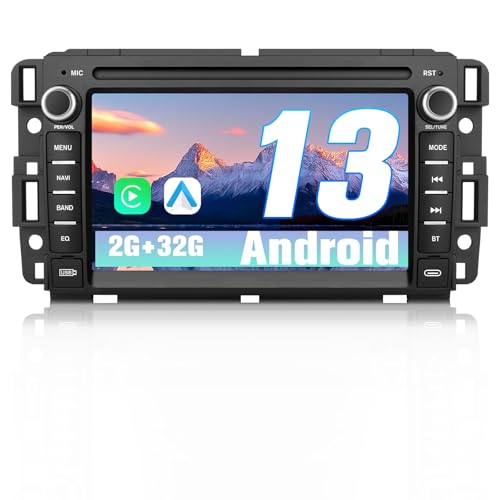 Votheon Car Radio for Chevrolet Chevy Silverado GMC Sierra Yukon 2007-2013 Android 13 GPS Navigation 2GB+32GB with 7 inch Touch Screen CarPlay Android Auto Bluetooth SWC