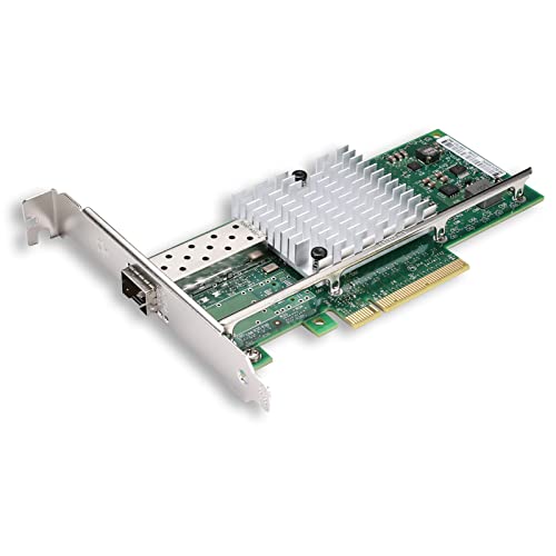 Image of 10Gb PCI-E NIC Network Card with Intel 82599EN Chip, Single SFP+ Port, Compare to Intel X520-DA1, PCI Express X8, Ethernet Converged Network Adapter Support Windows Server /Windows, Linux, Vmware