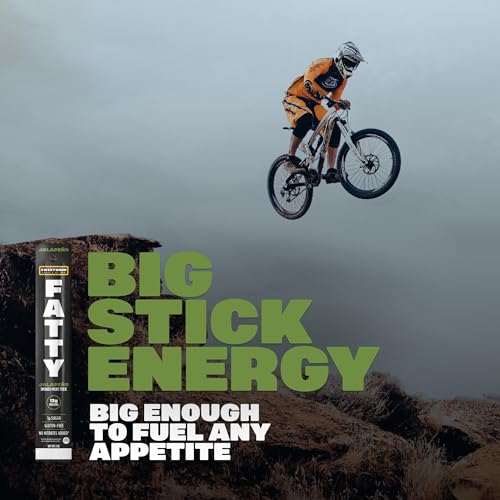 FATTY Meat Sticks, Made with Grass Fed Beef, Pork Raised Without Antibiotics, 13g Protein Per Stick, Jalapeno, Valentine's Day Gift For Him, 2 oz. (Pack of 5)