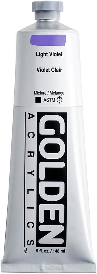 GOLDEN Heavy Body Acrylics, Light Violet, 5 fl. oz. Tube, Professional Acrylic Paint, Opaque