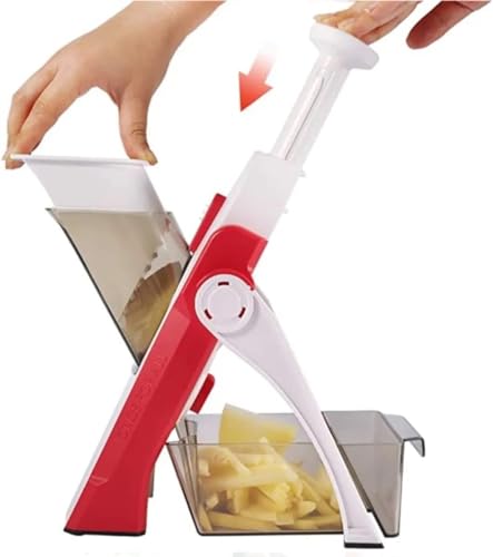 Fatiador para Saladas, Cortador de Legumes Multifuncional Food Chopper Mandoline Slicer Cortador e F
