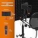 SwaykTech Studio Recording Microphone Isolation Shield with Pop Filter and Metal Tripod Stand, Studio Mic to PC Laptop Smartphone, Music Microphone for Recording Singing Podcasting
