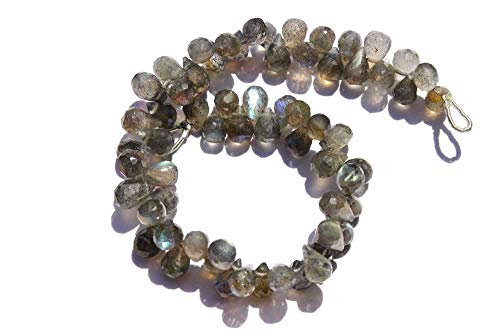 Perles de Labradorite en Goutte : Créez des Bijoux Uniques Chargés de Poésie Minérale