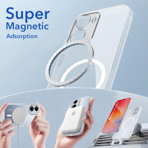 Image of Jkobi Lifetime Anti-Yellow MagSafe Compatible Clear Back Cover Case for Redmi 15A 5G (Sleek Hard Crystal | Shockproof and Camera Protection)