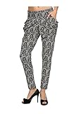 2LUV Women's Abstract Mosaic Print Harem Pants