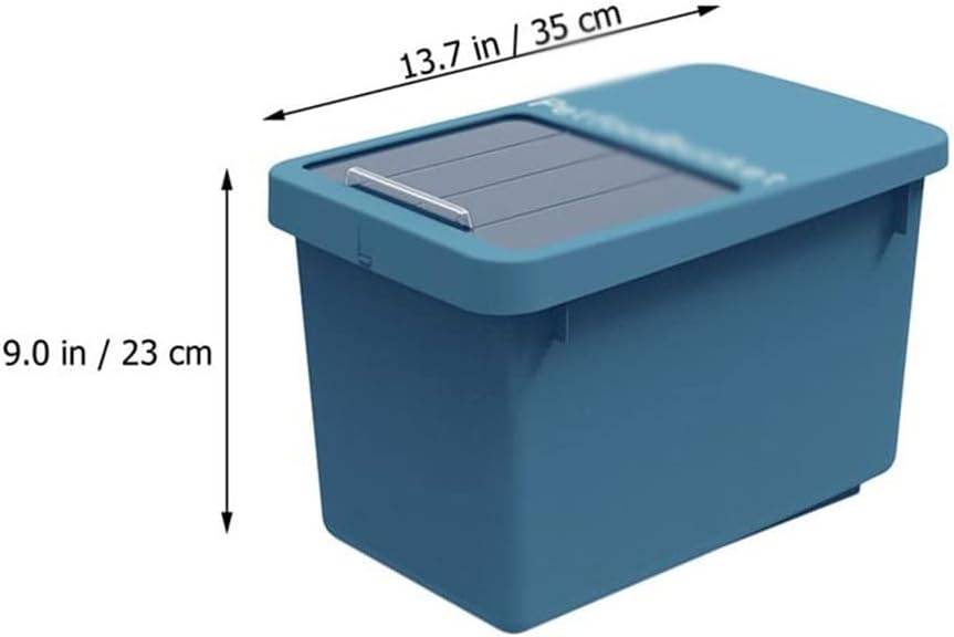 20 Liters Kitchen Rice Storage Container Bucket Lunch Box Grain Sealed Jar Dog Food