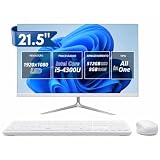 Computador All In One 21,5” LED Full HD Intel i5 8GB SSD 512GB com Teclado e Mouse Sem Fio, Wi-Fi 5.0, Bluetooth, HD.MI/VGA, Áudio P2, RJ45, USB 2.0, para Escritório Trabalho Home Office