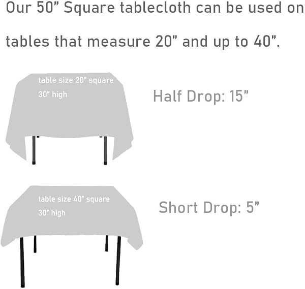 PartyDelight 50"x50" Square Gold Sequin Tablecloth High-Density 3mm Stitched Sequins Shimmering Table Overlay for Cake Tables, Gift Displays & Small Square Accent Tables by PartyDelight - Used condition - Image 3