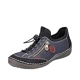 Rieker Antistress Features Rieker Damen 52563 Flacher Slipper, Blue Combination 00, 42 EU