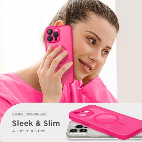 Coque iPhone 13 Pro MagSafe CAPRARO protection caméra rose vif - 7