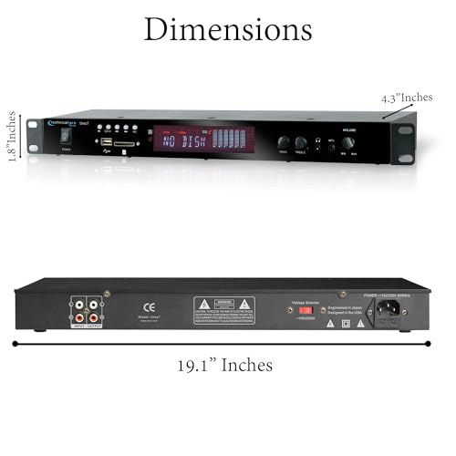 Technical Pro UREC7 Professional DJ 1U Rack Mountable USB/SD Recording Deck - Thumbnail 3