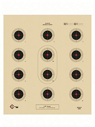 AR 5/10 Paper Shooting Targets 100 Pack