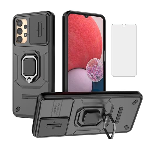 Coque Samsung Galaxy A13 protection coulissante caméra et bague