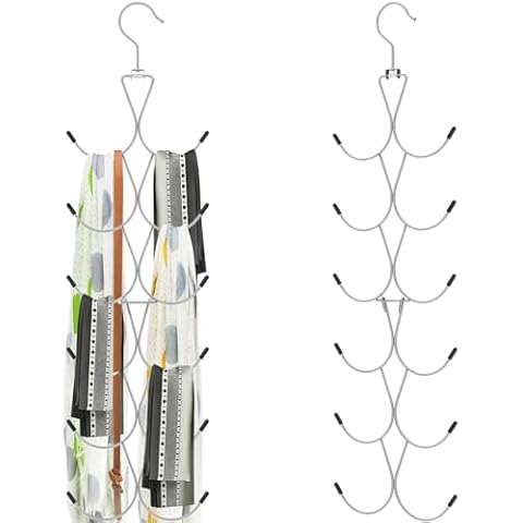 2Pcs 360° Rotating Scarf Hanger Cover