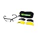 SSP Eyewear 2.00 Bifocal Shatterproof Shooting Glasses Kit with Assorted Color Lenses, DENIAL 2.00