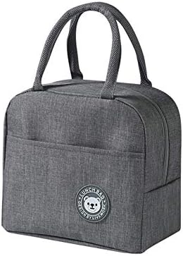 5.5 L Gray Bear Small Lunch Bags for Women, Portable Insulation Bags, Reusable Lunch Bags, Can be Used for Picnics, Work, etc. (S, Gray Bear)