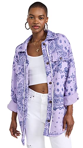 Free People Ruby West Coast Lilac Print Jacket #TOP25