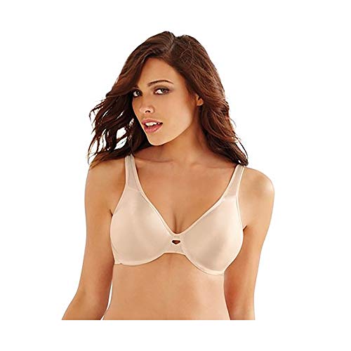 Lilyette By Bali Plunge Into Comfort Keyhole Minimizer Bra_Champagne Shimmer_36D #TOP1