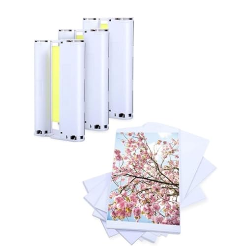 3 cartuchos de tinta, 108 hojas, accesorio de impresora de papel fotográfico para CP1300 CP1200 CP1000 CP910 CP810 CP800 CP710