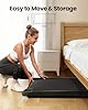 YIMUYIMU Walking Pad Treadmill, 6km/h Under Desk Treadmill for Home, 2.5HP Quiet Portable Electric Running Pad, Office Mini Walking Machine, 300LBS Capacity, Remote & LED Display, No Assembly