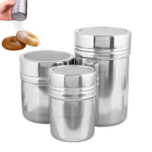 Teksome Polvorizador Para Harina,Dosificador Para Azúcar En Polvo Y Repostería - Recipiente De Acero Inoxidable Utensilio De Cocina Para Pasteles, Pan, Café Y Más