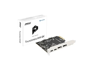 MSI ThunderboltM4 8K 拡張カード ケーブル付 MSI THUNDERBOLTM4 8K Thunderbolt 4 Controller PCIe 3.0 X4