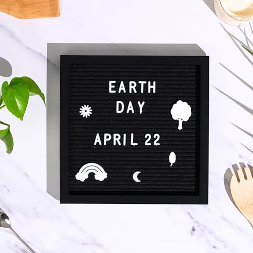 Tablero de letras negro minimalista para decoración 4