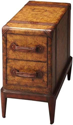 Butler Columbus Old World Map Chairside Table