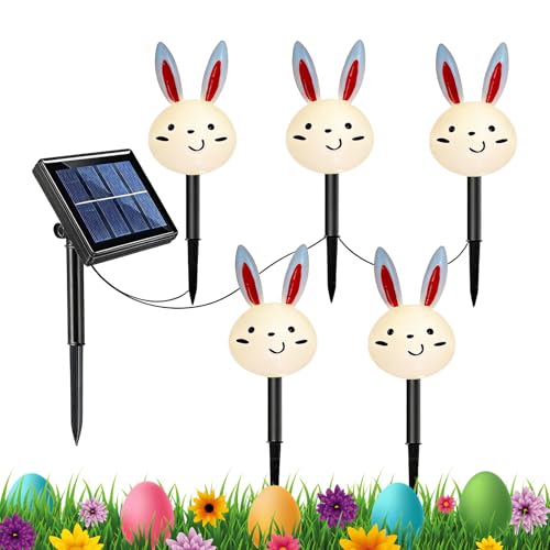 Luces solares de Pascua para patio exterior y decoración de caminos en terrazas familiares